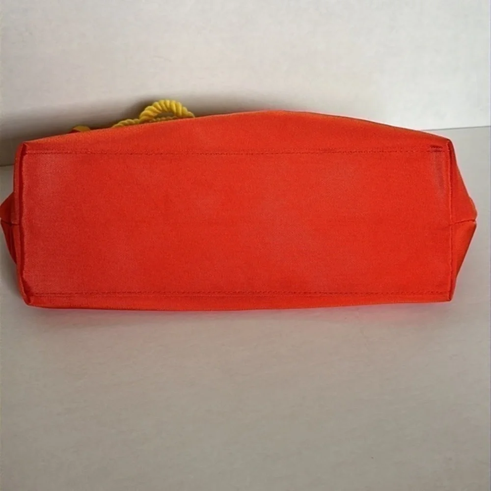 Escada Orange + Yellow Butterfly Retro bag